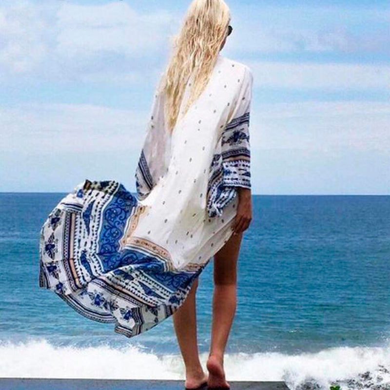 Blau-Weißer Kaftan